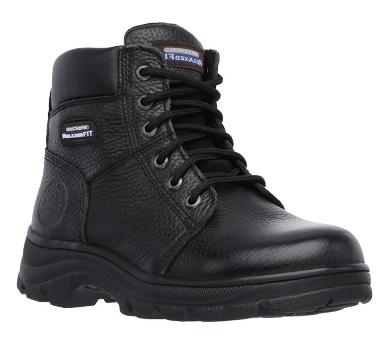 Skechers Relaxed Fit: Workshire - Fitton - Womens Work Boots Black [AU-RP5669]